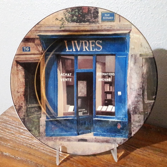 4 Plates Storefronts by Sakura French Decor NWOT - Picture 3 of 8